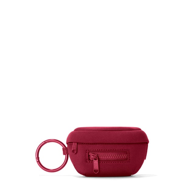 Dagne Dover Ace Keychain in a punchy, saturated deep red.