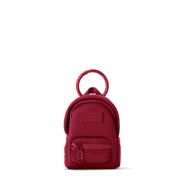 Dagne Dover Dakota Keychain in a punchy, saturated deep red.