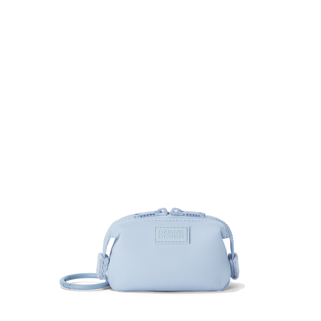 Dagne Dover Hunter Keychain in an airy, lighter sky blue.
