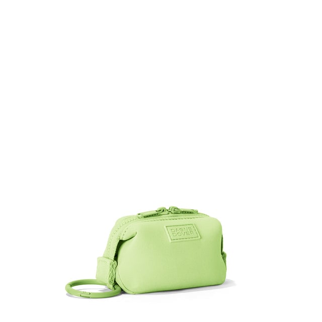 Dagne Dover Hunter Keychain in a vibrant, creamy green seen from an angle.