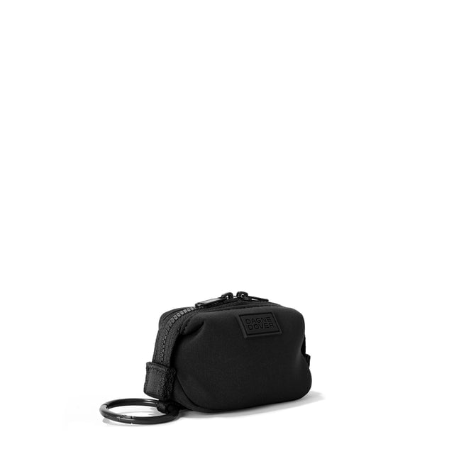 Dagne Dover Hunter Keychain in black seen from an angle.