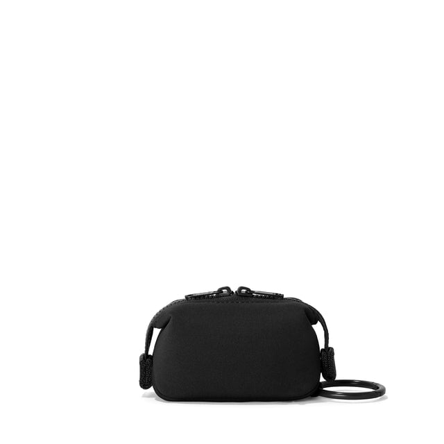 Dagne Dover Hunter Keychain in black seen from the back.