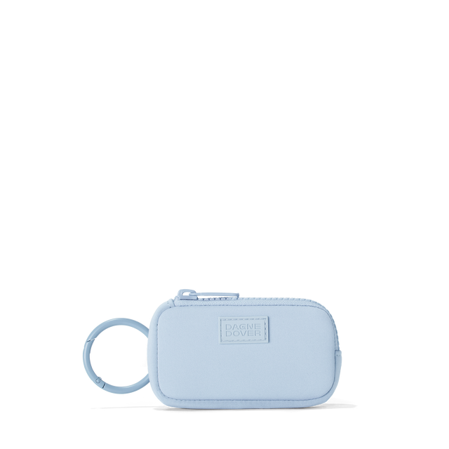 Dagne Dover Mara Keychain in an airy, lighter sky blue.
