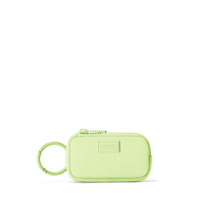 Dagne Dover Mara Keychain in a vibrant, creamy green.
