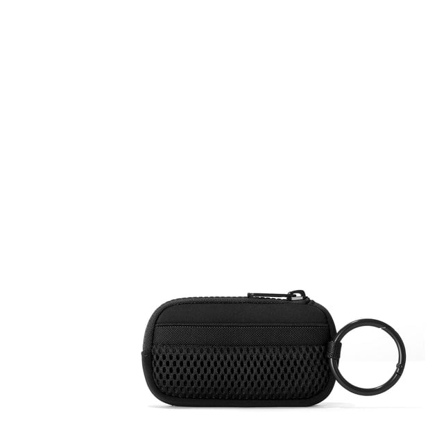 Dagne Dover Mara Keychain in black seen from the back.