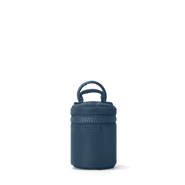 Dagne Dover Mila Keychain in a medium grey-blue with a touch of turquoise.