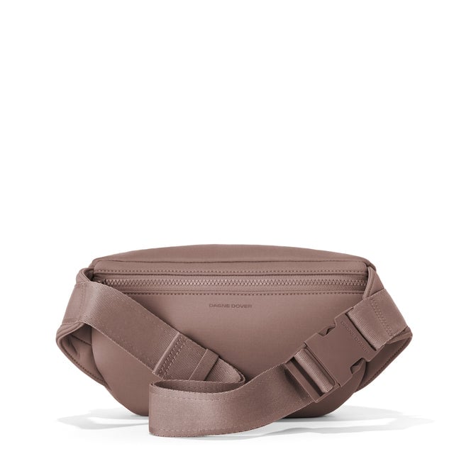 Dagne Dover Jax Large Fanny Pack in Dune, back angle.