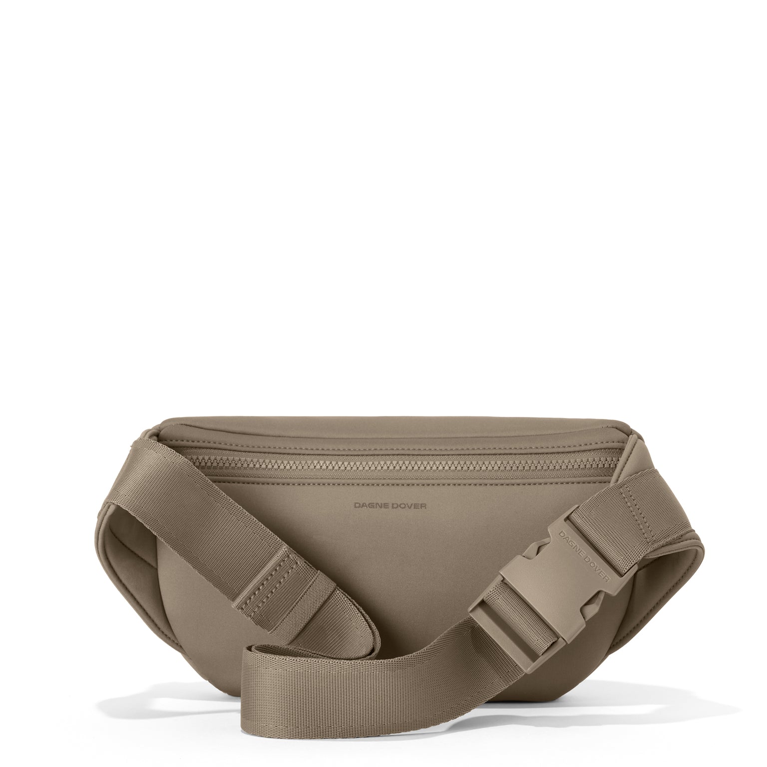 Dagne Dover Jax Large Fanny Pack in Khaki, back angle.