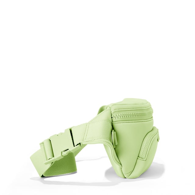 Dagne Dover Jax Large Fanny Pack in Matcha, side angle.