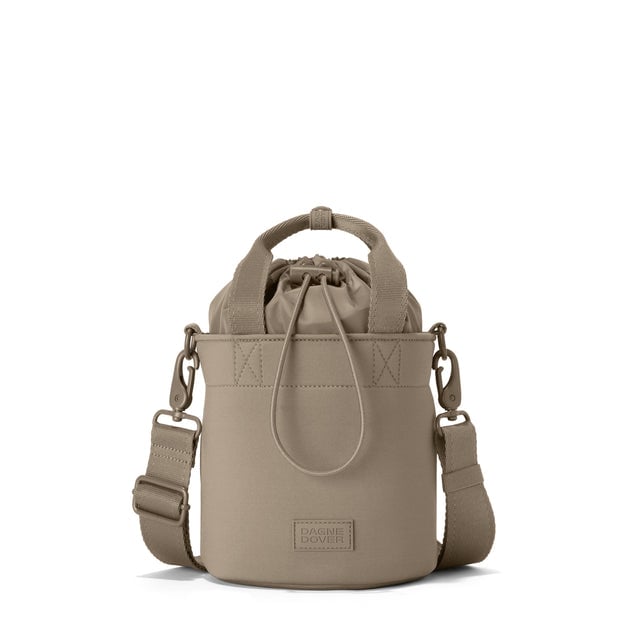 Dagne Dover Nico Bucket Bag in Khaki.