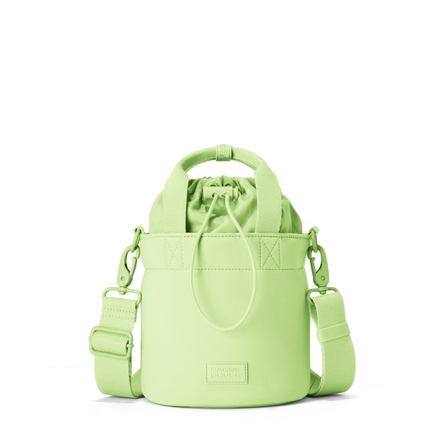 Dagne Dover Nico Bucket Bag in Matcha Latte.