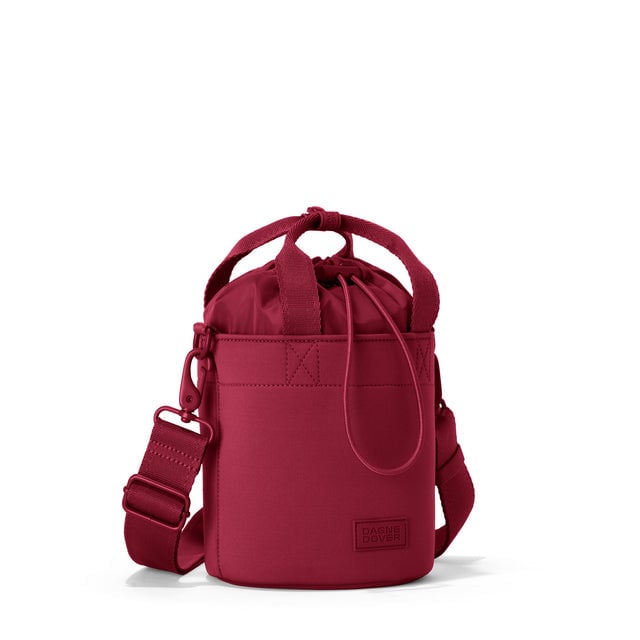 Dagne Dover Nico Bucket Bag in Spice, side angle.