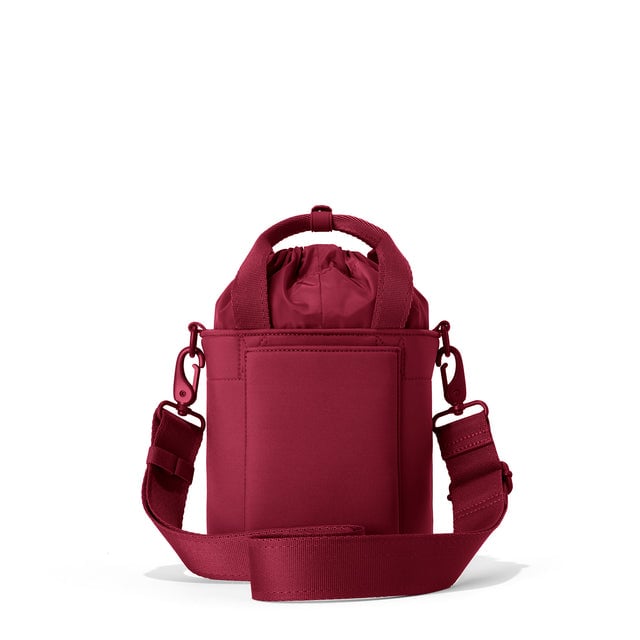 Dagne Dover Nico Bucket Bag in Spice, back angle.