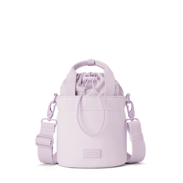 Dagne Dover Nico Bucket Bag in a soft purple with grey undertones.