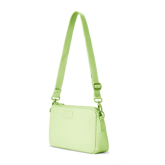 Dagne Dover Nora Shoulder Bag in Matcha Latte, side angle