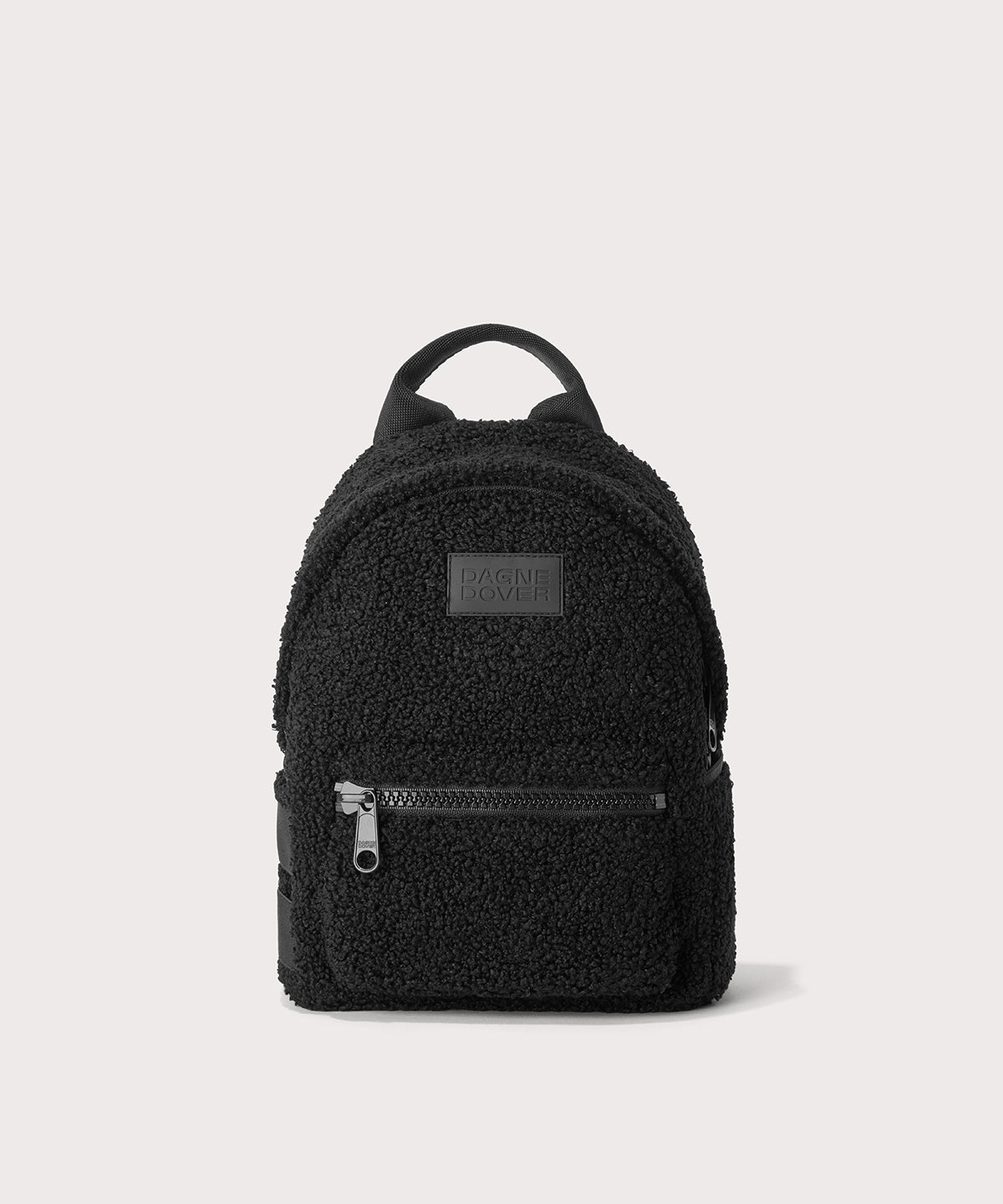 Small Black Shearling Dakota Backpack | Dagne Dover