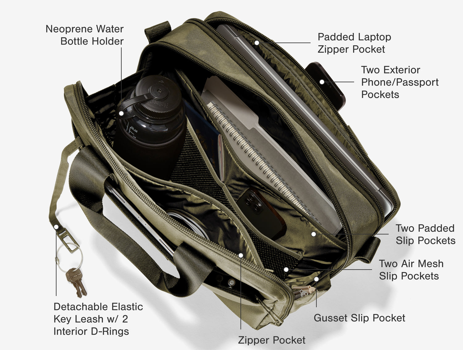 Laptop Briefcase Bag - Berlin Travel Brief | Dagne Dover