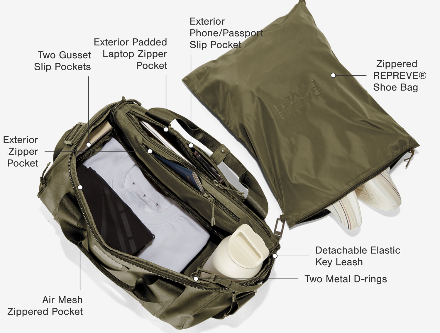 Denver Convertible Duffle - Convertible Backpack Duffle Bag