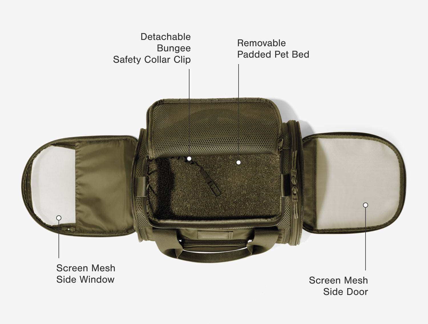 Kyoto Pet Carrier in Onyx, Small