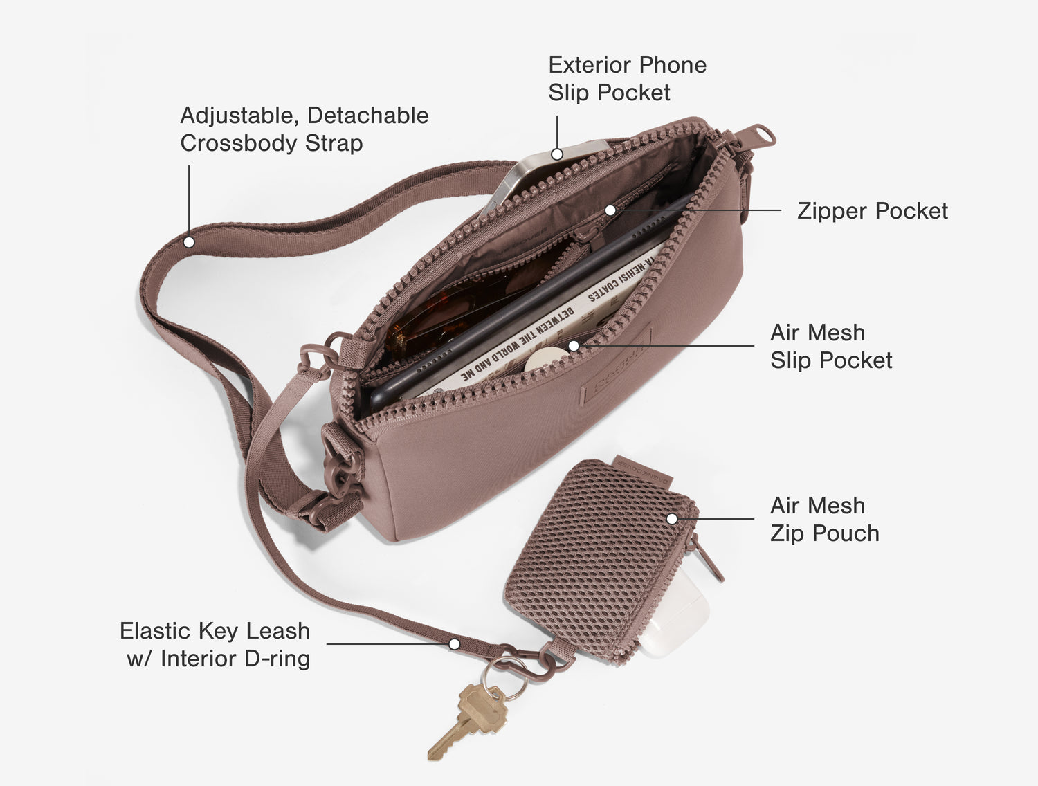Crossbody Nora Shoulder Bag | Water-Resistant Crossbody Purse