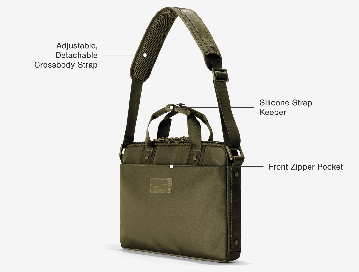Crossbody Computer Travel Bag - Oslo Slim Laptop Bag