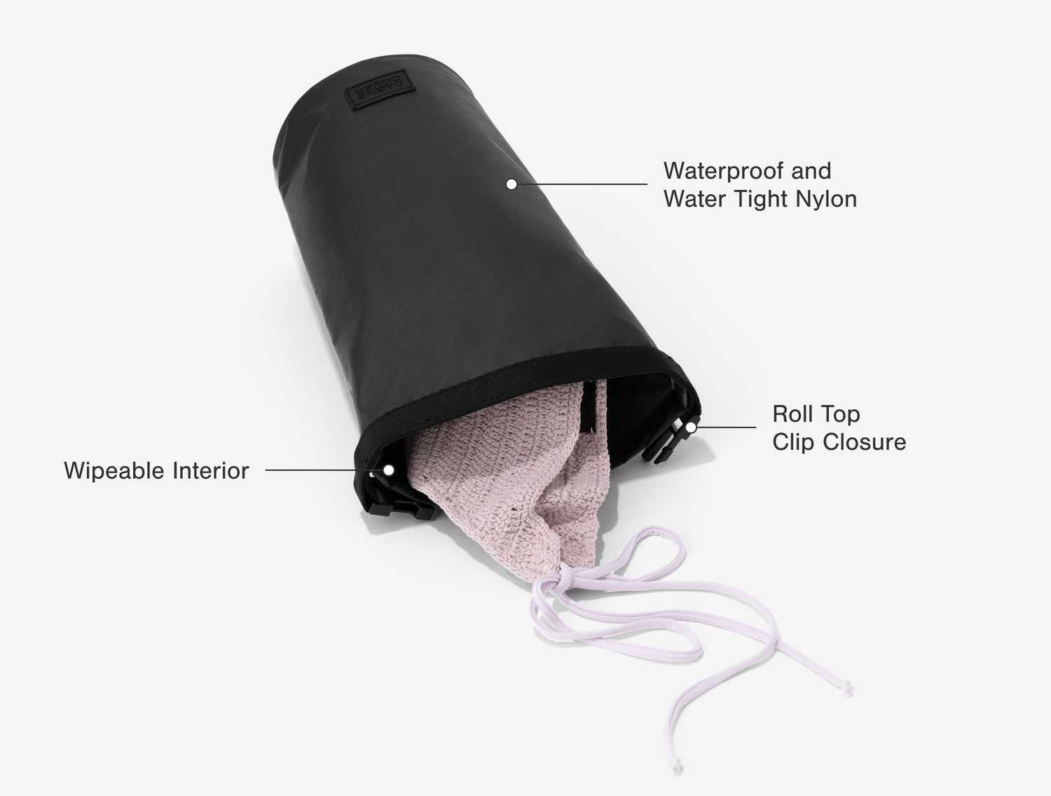 Rae Roll-Top Dry Bag Waterproof Nylon Bag Dagne Dover