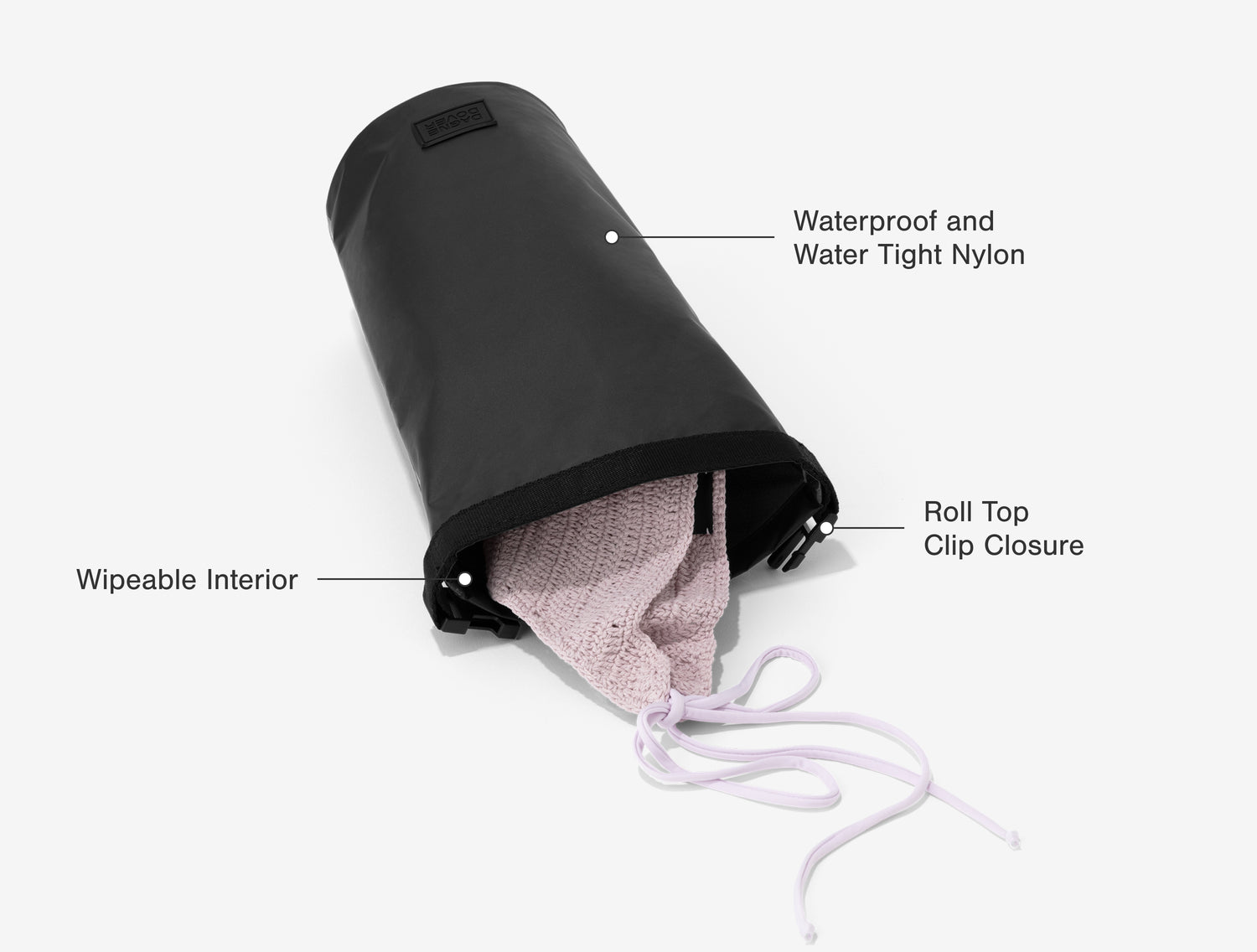 Rae Roll-Top Dry Bag - Waterproof Nylon Bag | Dagne Dover