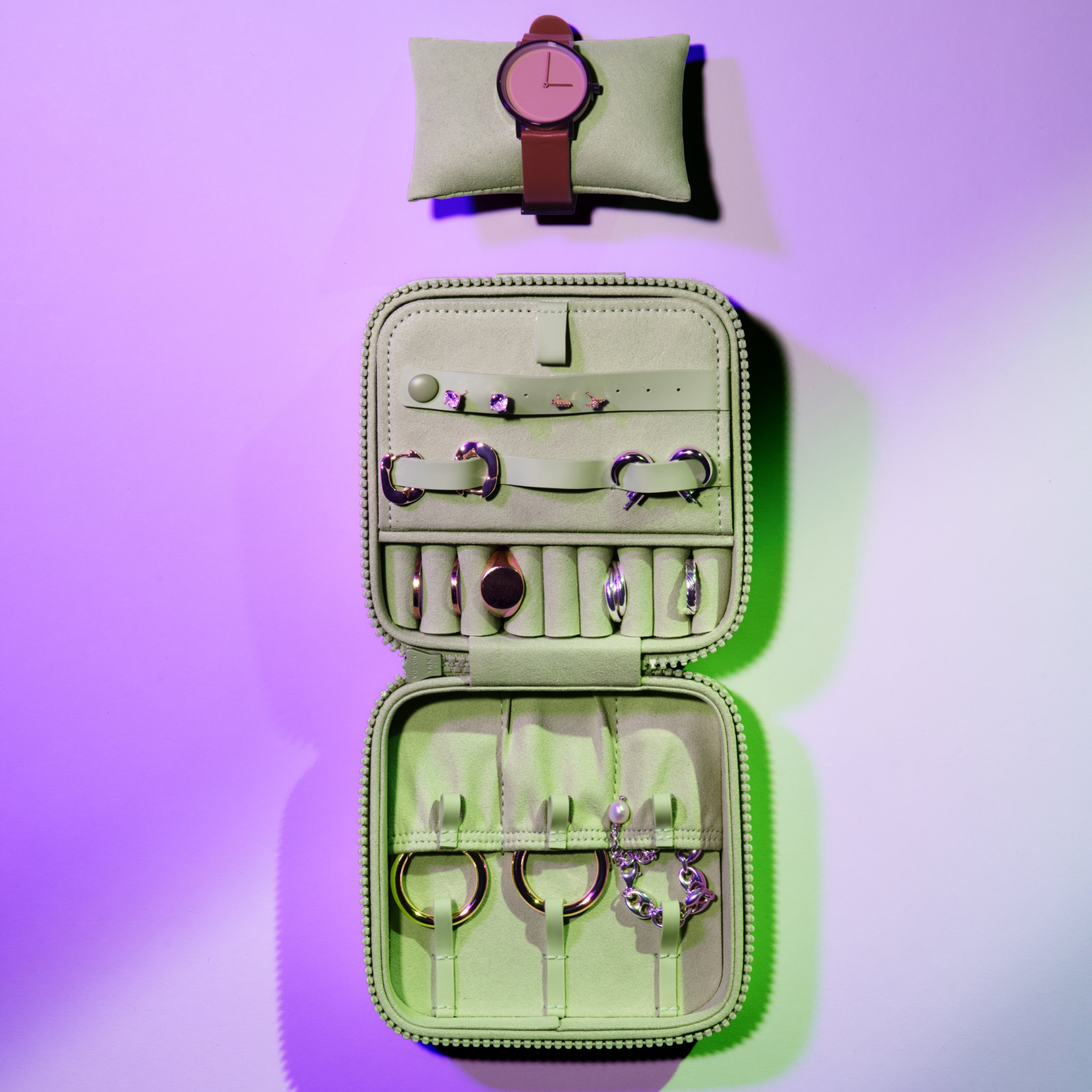 Frankie Jewelry Case in Spice, Large