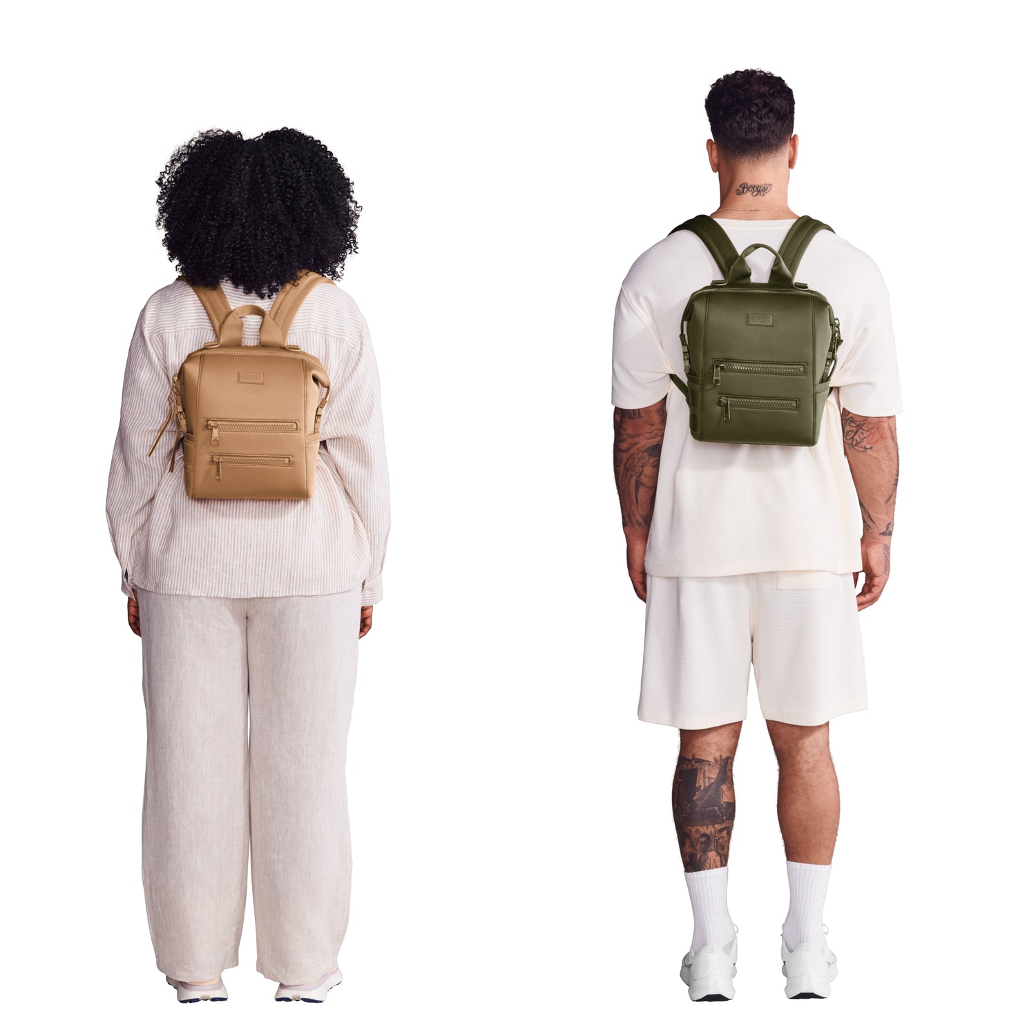 <span class='ways-to-wear'>Ways to Wear</span>Model Left: Akesha is 5'9", Model Right: Blake is 6'1"
