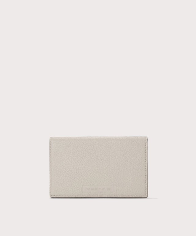 Dagne Dover Accordion Travel Wallet in light grey.