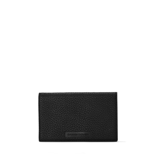 Zodaca Stylish Thin Leather Wallet with Removable Money Clip, Black