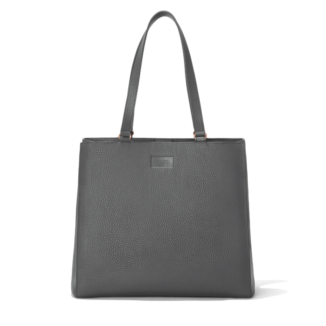Allyn Tote in Graphite, Large