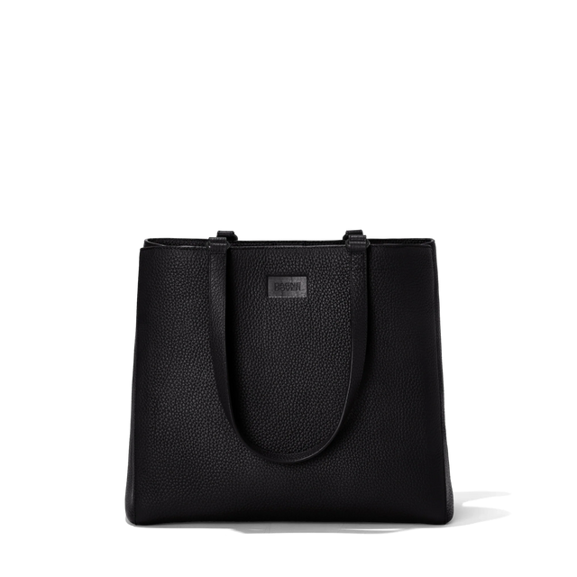 Dagne Dover large Allyn Tote in black seen from the front.