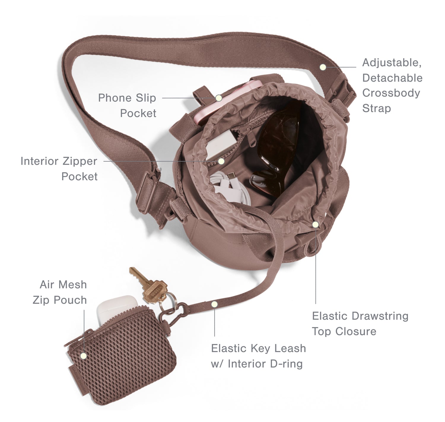 Nico Bucket Bags - Crossbody Bucket Bags | Drawstring Bucket