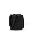 Dagne Dover Kal Drawstring Tote in black seen from an angle.