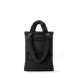 Dagne Dover Jemi Puff Tote in black seen from the back.