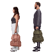 Model Left: Luma is 5’10”, Model Right: Phil is 6’3”