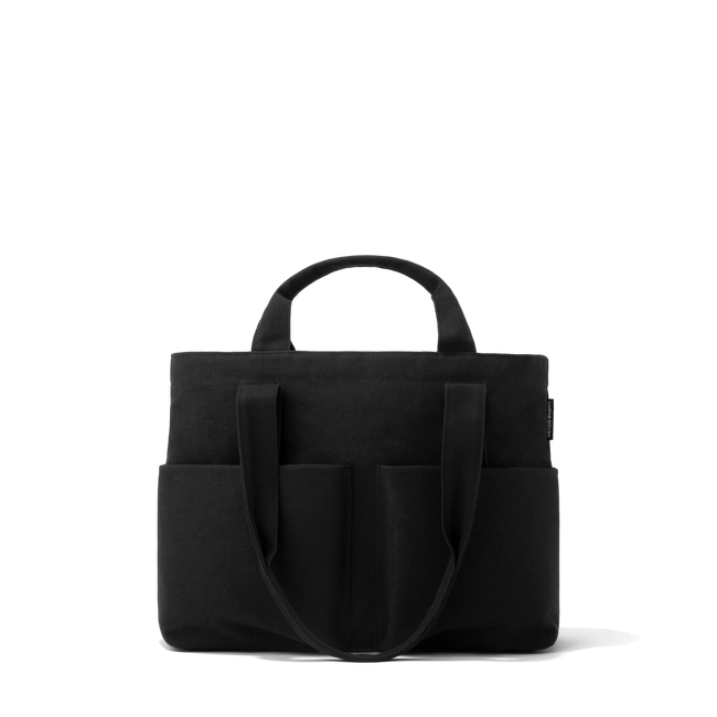 Speak Up Black Leather Tote Bag