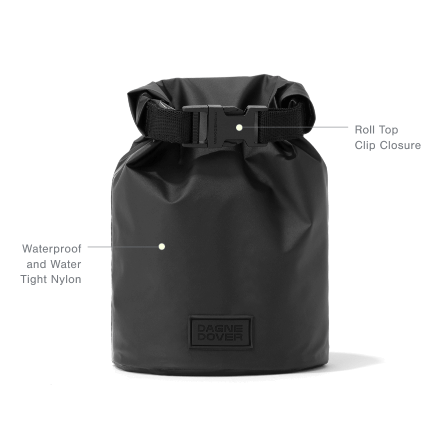 【DEARMINE】Back to the Rain Bag Rae Roll-Top Dry Bag - Waterproof Nylon Bag | Dagne Dover