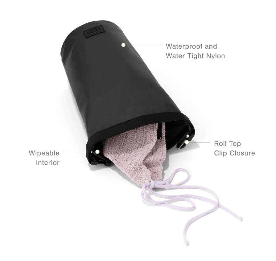 【DEARMINE】Back to the Rain Bag Rae Roll-Top Dry Bag - Waterproof Nylon Bag | Dagne Dover