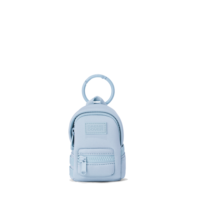 Dagne Dover Dakota Keychain in an airy, lighter sky blue.
