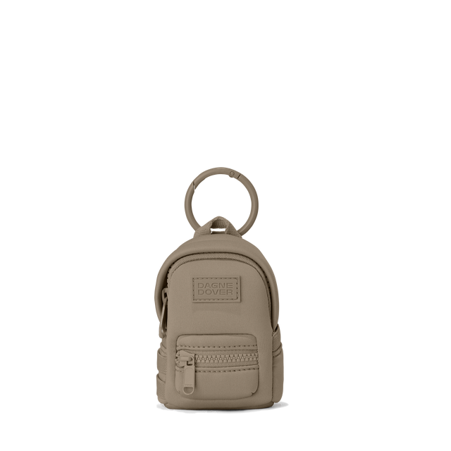 Dagne Dover Dakota Keychain in a medium-dark, creamy tan.