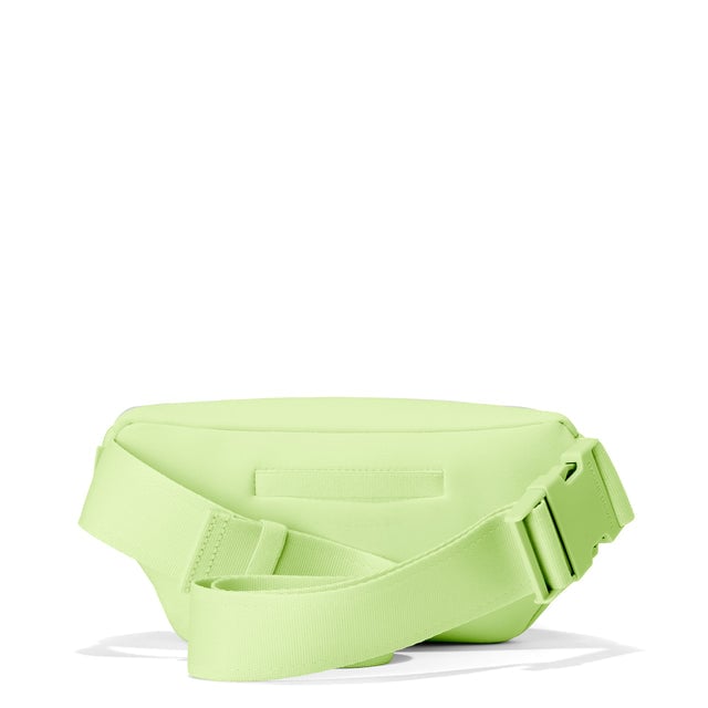 Dagne Dover Ace Fanny Pack in matcha green seen from the back.
