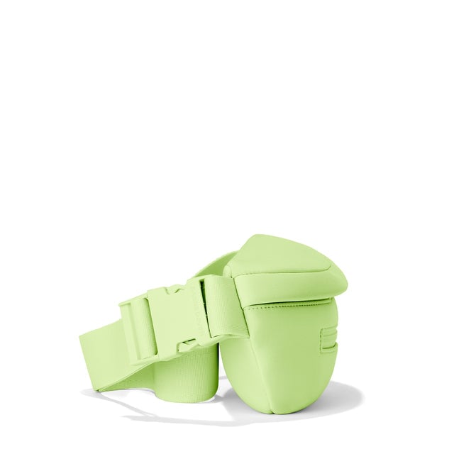 Dagne Dover Ace Fanny Pack in matcha green seen from the side.