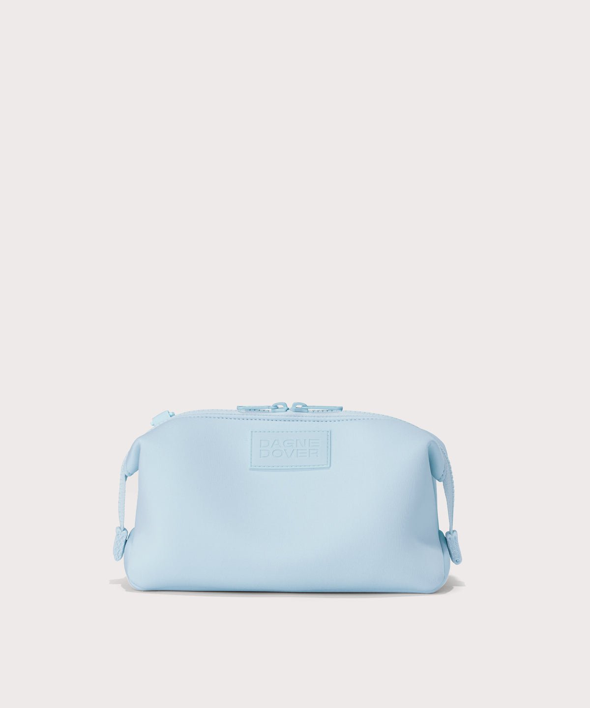 Dagne Dover large Hunter Toiletry Bag in an airy, lighter sky blue.