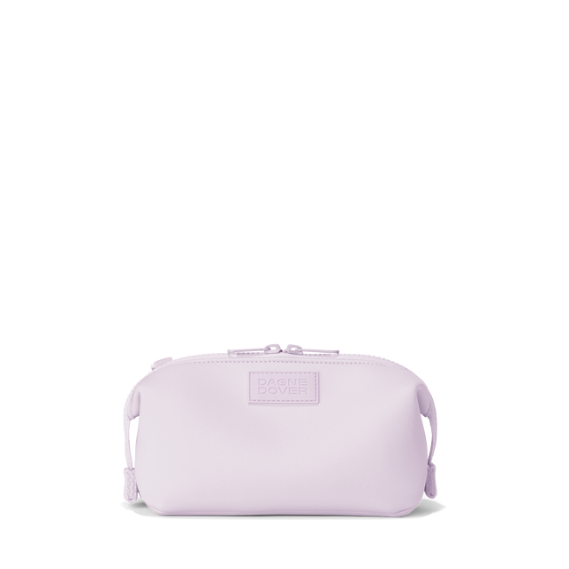 Dagne Dover small Hunter Toiletry Bag in a soft purple with grey undertones.
