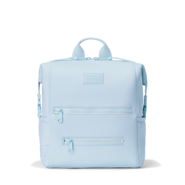Dagne Dover medium Indi Diaper Backpack in an airy, lighter sky blue.
