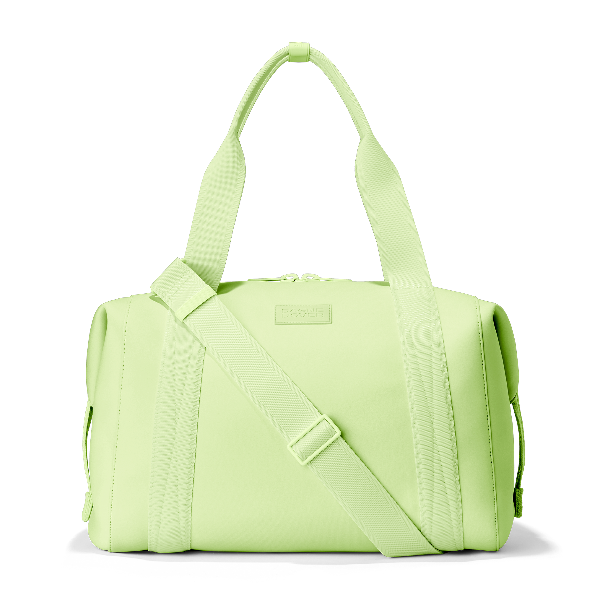 Dagne Dover Large Landon Carryall in a vibrant, creamy green. 