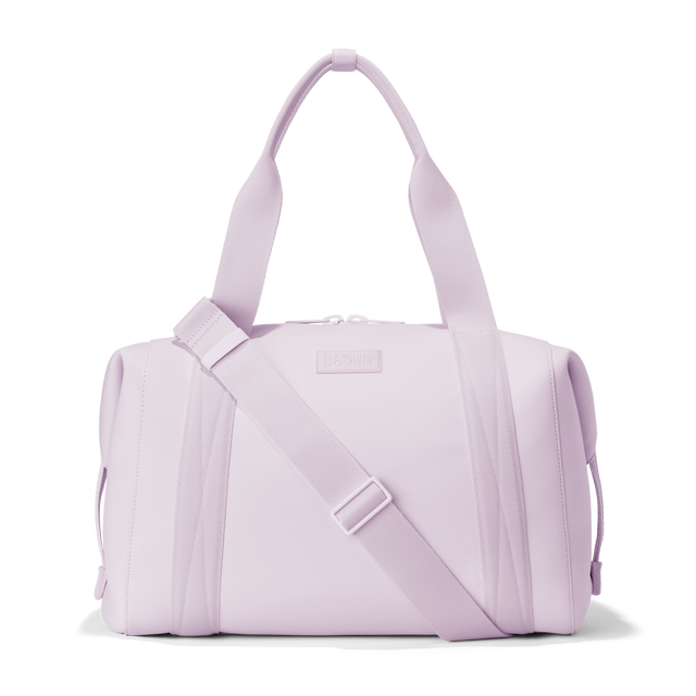 Dagne Dover large Landon Carryall in a soft purple with grey undertones. 
