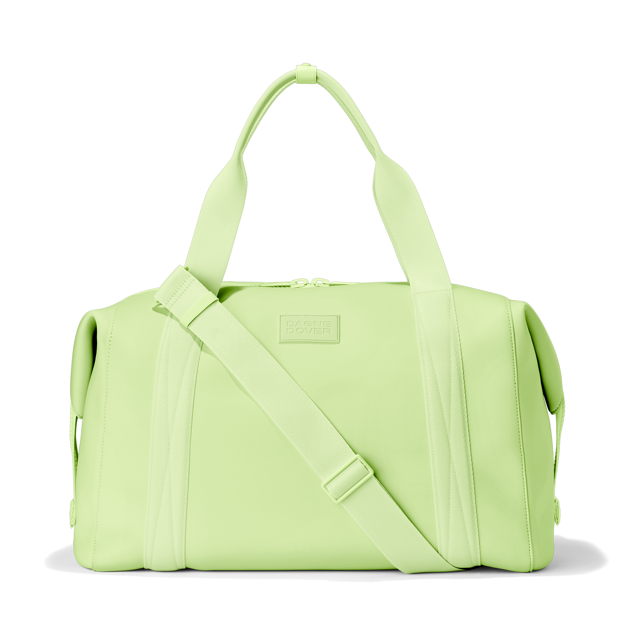Dagne Dover Extra Large Landon Carryall in a vibrant, creamy green. 